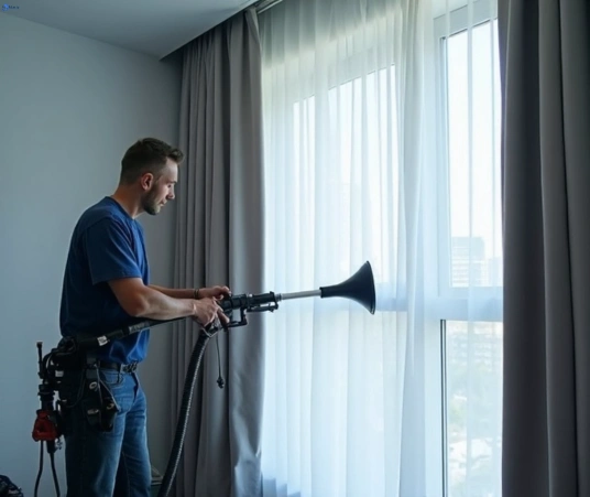 Professional drapes cleaning process tools Matty Curtain Cleaning st-peters-nsw